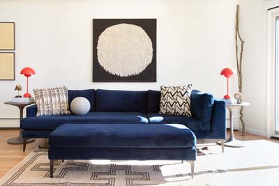  Eclectic Family Home Living Room. Hudson Valley Midcentury Modern by Ana Claudia Design.