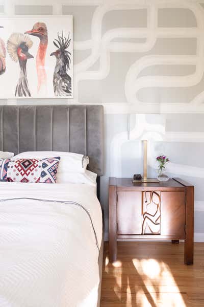  Eclectic Family Home Bedroom. Hudson Valley Midcentury Modern by Ana Claudia Design.