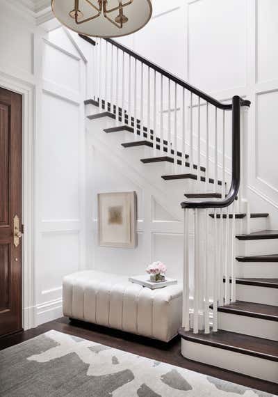  Mid-Century Modern Apartment Entry and Hall. Back Bay Brownstone by Lisa Tharp Design.