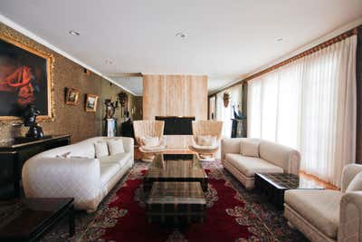  Eclectic Family Home Living Room. Beverly Hills Nostalgia by The Luster Kind.