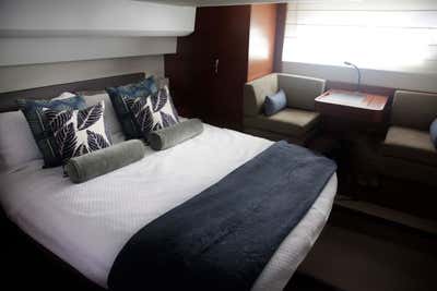  Modern Vacation Home Bedroom. Marina Del Rey Yacht by The Luster Kind.