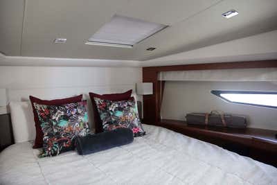  Modern Vacation Home Bedroom. Marina Del Rey Yacht by The Luster Kind.
