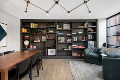  Industrial Office and Study. River North Park Apartments by Brass Tacks Studio.