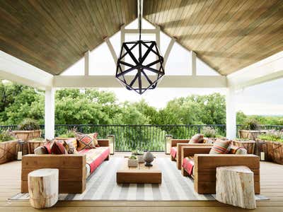 Southwestern Patio and Deck. Oklahoma Country House by Greg Natale.