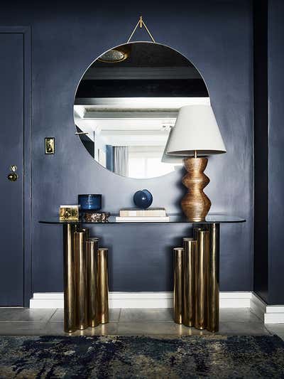  Contemporary Maximalist Apartment Lobby and Reception. New York Pied-A-Terre by Greg Natale.