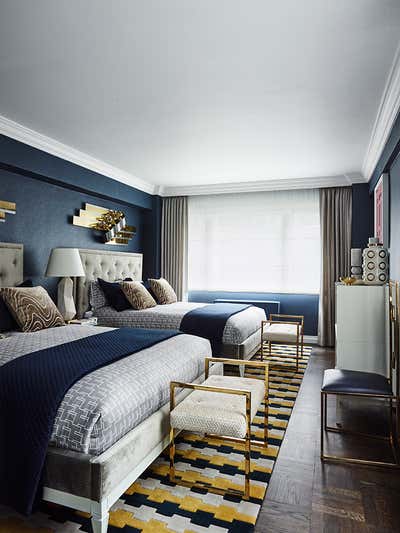  Maximalist Apartment Bedroom. New York Pied-A-Terre by Greg Natale.