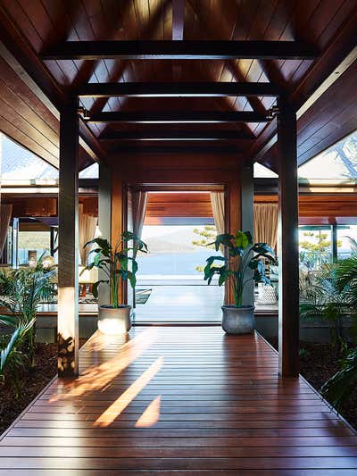  Tropical Transitional Vacation Home Entry and Hall. Hamilton Island House by Greg Natale.