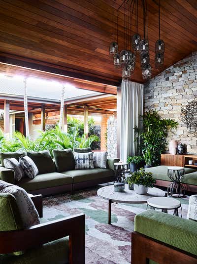  Transitional Vacation Home Living Room. Hamilton Island House by Greg Natale.