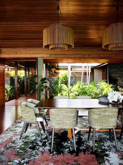  Transitional Vacation Home Dining Room. Hamilton Island House by Greg Natale.
