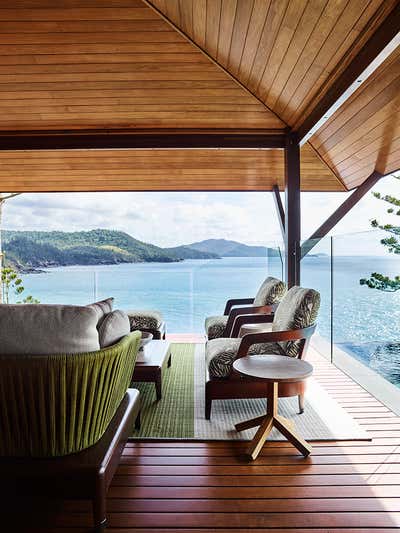  Transitional Vacation Home Patio and Deck. Hamilton Island House by Greg Natale.