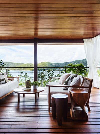 Tropical Transitional Vacation Home Patio and Deck. Hamilton Island House by Greg Natale.