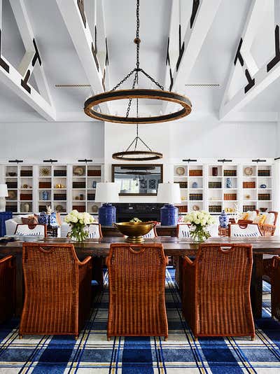 Transitional Vacation Home Dining Room. Avoca House by Greg Natale.