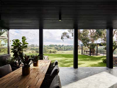  Transitional Country House Patio and Deck. Barwon River House by Greg Natale.