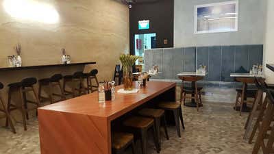  Industrial Restaurant Dining Room. Sprout Salad Bar  by Cream Pie Pte. Ltd..