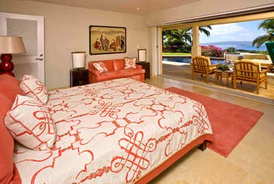  Transitional Family Home Bedroom. WAILEA by Tomei & Tomei Creative Consultants.