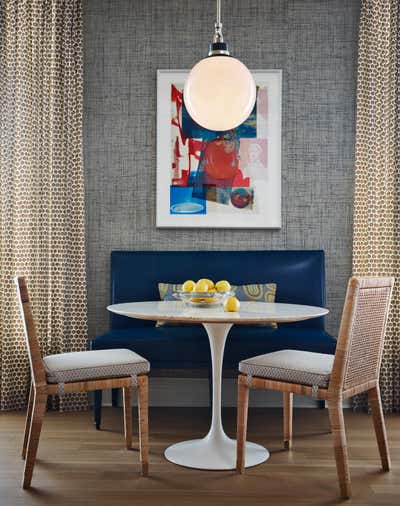  Art Deco Apartment Dining Room. One Bennett Park by Bruce Fox Design.