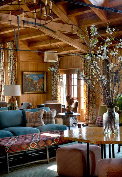  Country Country Country House Living Room. Midwestern Camp Compound by Bruce Fox Design.