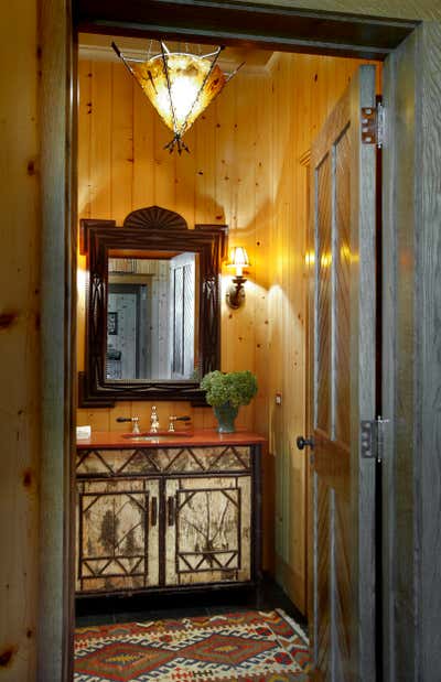  Country Country Bathroom. Midwestern Camp Compound by Bruce Fox Design.