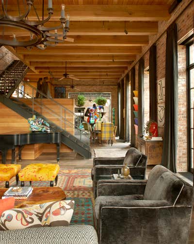 Eclectic Open Plan. Lincoln Park Residence by Bruce Fox Design.