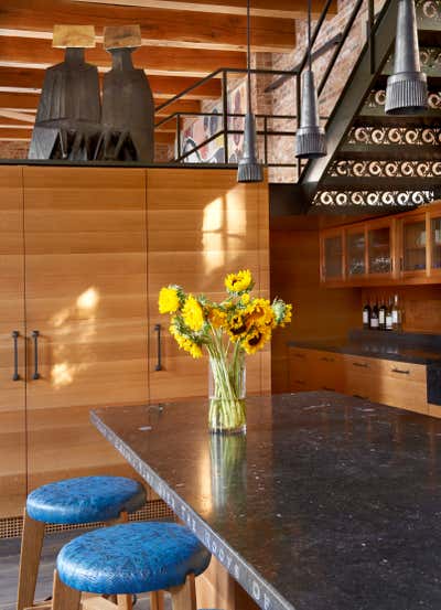  Mid-Century Modern Family Home Kitchen. Lincoln Park Residence by Bruce Fox Design.