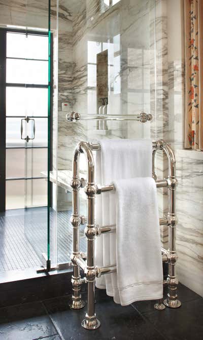 Eclectic Family Home Bathroom. Lincoln Park Residence by Bruce Fox Design.