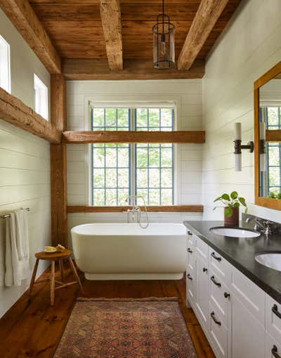  Country Bathroom. Berkshires Red Barn by JAM Architecture.