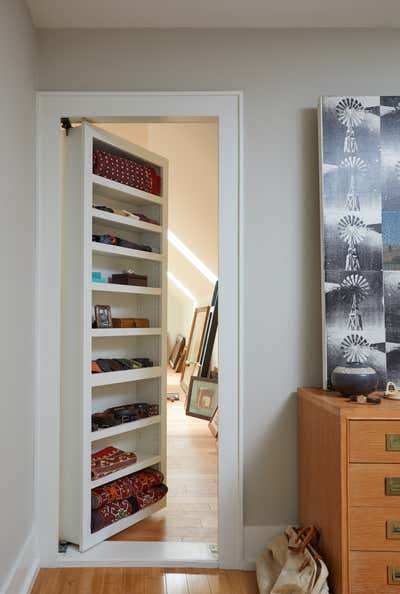  Modern Family Home Storage Room and Closet. West Coast Modern in West Orange by JAM Architecture.