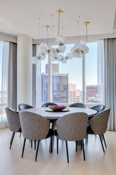  Modern Apartment Dining Room. Millennium Tower by Kristen Rivoli Interior Design.