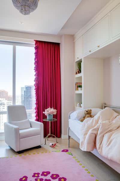 Modern Apartment Children's Room. Millennium Tower by Kristen Rivoli Interior Design.