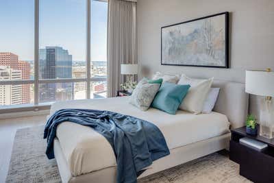  Modern Apartment Bedroom. Millennium Tower by Kristen Rivoli Interior Design.