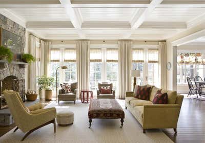  Traditional Family Home Living Room. New Construction Charm by Marika Meyer Interiors.