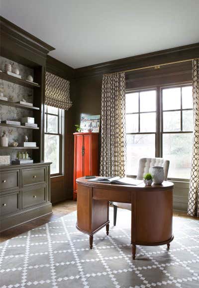 Traditional Office and Study. New Construction Charm by Marika Meyer Interiors.