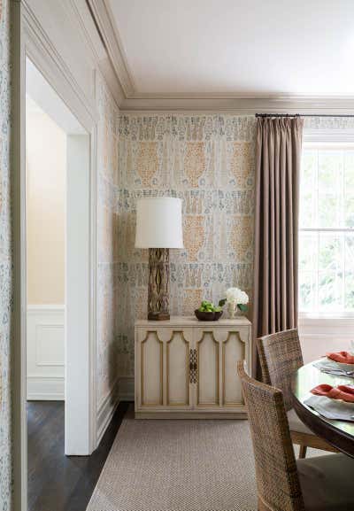  Traditional Family Home Dining Room. Tribal Chic Transformation by Marika Meyer Interiors.