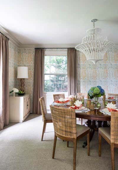  Traditional Family Home Dining Room. Tribal Chic Transformation by Marika Meyer Interiors.