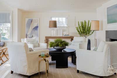  Beach Style Beach House Living Room. Salt Marsh by Lisa Tharp Design.