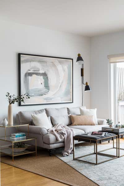  Transitional Apartment Living Room. Cambridge Residence by The Lovely Locale.