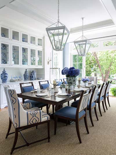  Traditional Family Home Dining Room. Waterfront Retreat by Marika Meyer Interiors.