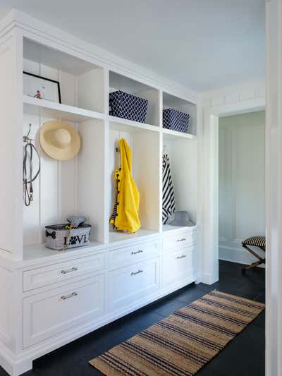 Traditional Storage Room and Closet. Waterfront Retreat by Marika Meyer Interiors.