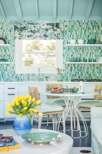  Beach Style Family Home Kitchen. Brentwood Guest House by Christine Markatos Design.