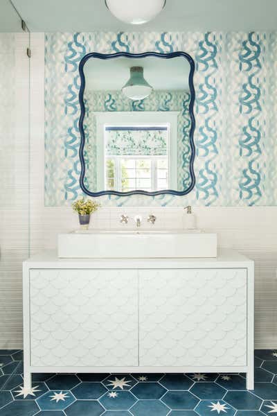  Beach Style Bathroom. Brentwood Guest House by Christine Markatos Design.