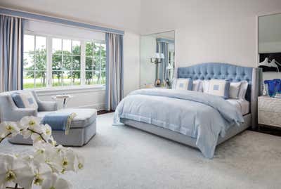  Transitional Coastal Country House Bedroom. Sag Harbor Waterfront Estate by Roric Tobin Designs.