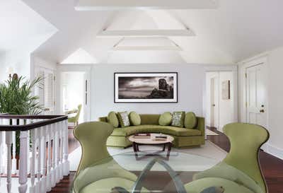 Transitional Country House Bedroom. Sag Harbor Waterfront Estate by Roric Tobin Designs.