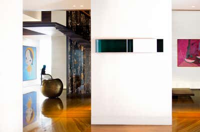  Contemporary Apartment Entry and Hall. Art Collectors' Penthouse by Roric Tobin Designs.