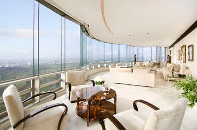 Contemporary Apartment Living Room. Art Collectors' Penthouse by Roric Tobin Designs.