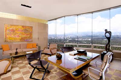  Modern Apartment Office and Study. Art Collectors' Penthouse by Roric Tobin Designs.