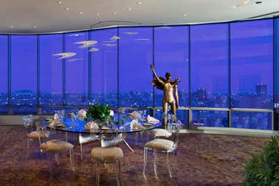  Modern Apartment Dining Room. Art Collectors' Penthouse by Roric Tobin Designs.