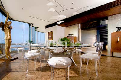  Contemporary Apartment Dining Room. Art Collectors' Penthouse by Roric Tobin Designs.