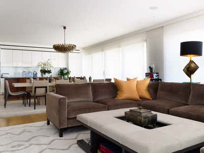  Contemporary Apartment Open Plan. Kensington London  by Design Studio Corbie Marlene Phillips s.p..