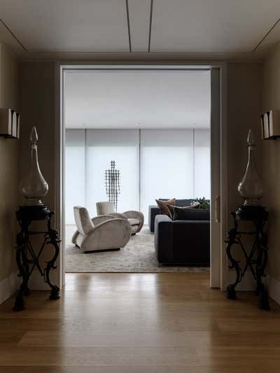  Contemporary Apartment Entry and Hall. Kensington London  by Design Studio Corbie Marlene Phillips s.p..