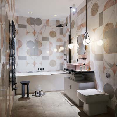  Mid-Century Modern Contemporary Family Home Bathroom. Highbury by FifteenFifteen.